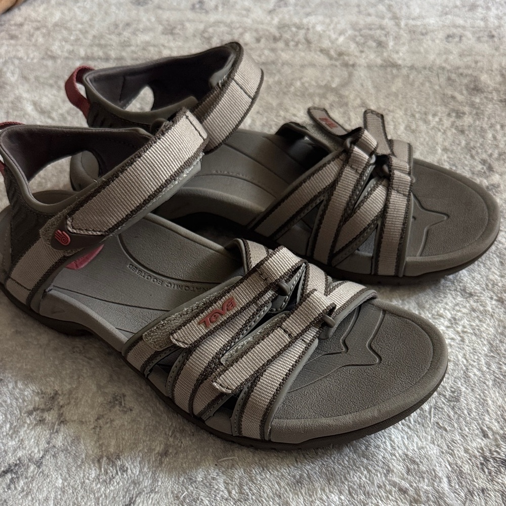 Teva Women's Gray Strappy Outdoor Sandals